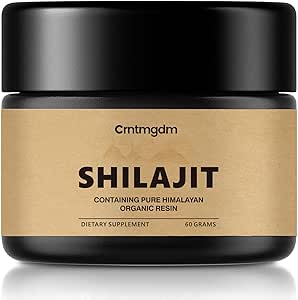 Shilajit Pure Himalayan Organic shilajitwear with 85+ Humic Acid, Trace Minerals ve Fulvic Acid, Güçlü Shilajit Gel for Men & Women, Premium Advancedr for Energy and Immune Support, 60g