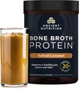 Eski Beslenme Kemik Broth Protein Tozu, Salted Caramel, 19g proteini, sığır, Sağlıklı Cilt, Gut Health, Ortak Tamam, Gluten Free, Paleo ve Keto Dostu, 20 Hizmet