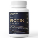 Puregen Labs Biotin 10.000 MCG Sağlıklı Saç, Cilt ve Çiçeği Destek - Yüksek Potency Beauty Desteği - Non-GMO, Gluten Free | 360 Vegetarian Tabletler