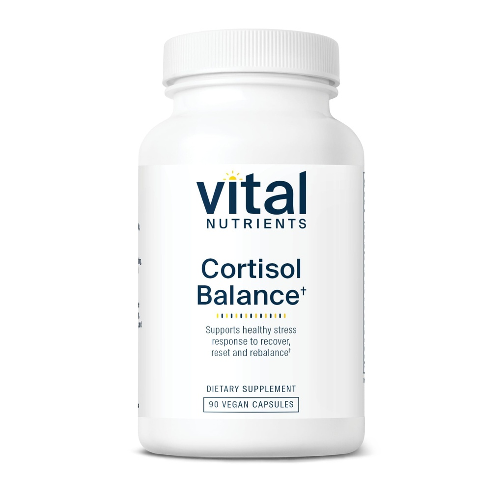 Vital Nutrients Cortisol Dengesi | Vegan Stres Yardımı | Cortisol Manager Enerji ve Stres Seviyeleri | Rahatlama için Ashwagandha & Magnezyum | Gluten, Süt, Soy Free | 90 Capsules