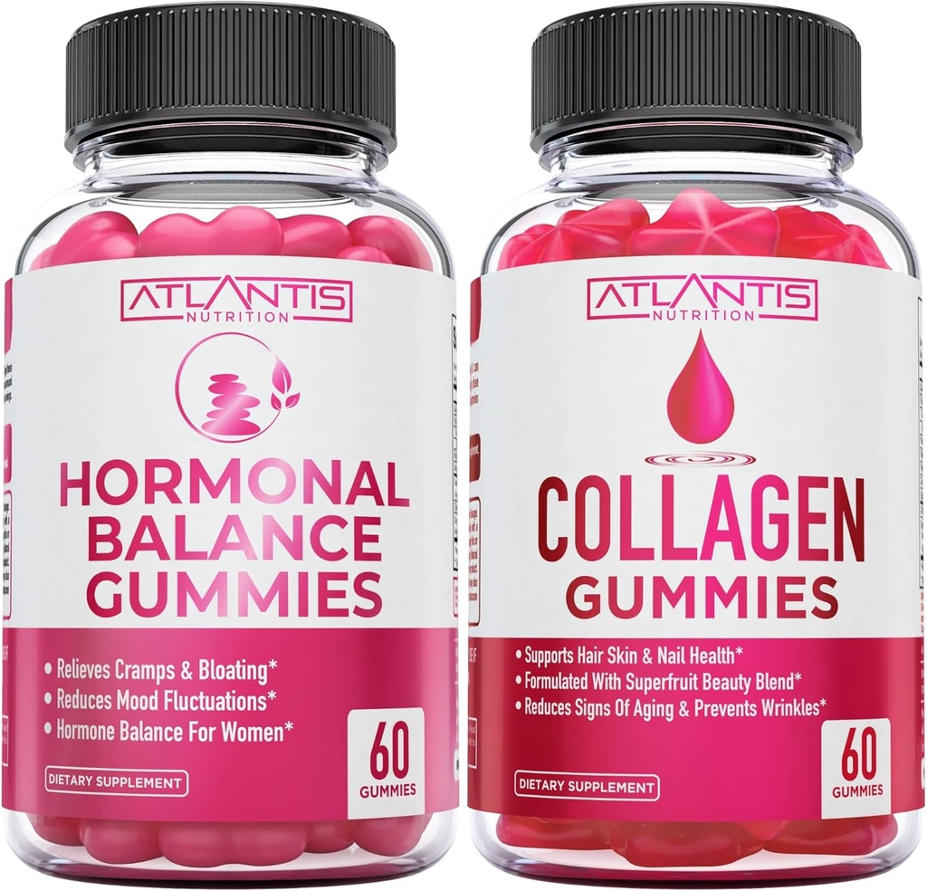 Atlantis Beslenme Hormonal Dengesi 60 Gummies + Collagen 60 Gummies