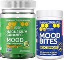 NATURAL STACKS Mood Bites + Mood Magnezyum Gummies Sche - Pozitif Mood & Stres Desteği * - 60 Chewables
