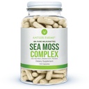 Αγροκτήματα Antler – 100% Pure Sea Moss Complex, 130 κάψουλες, Wildcraft Irish Sea Moss, Bladderwrack, και Burdock Root – Ένα ισχυρό μείγμα για την ευεξία, Vegan-Friendly, Γλουτένη, Σόγια, και Γαλακτοκομικά Δωρεάν