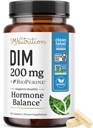 DIM Supplement 200 mg (120 Ct) | Kadınlar ve Erkekler için Estrogen Dengesi | Hormon Dengesi, Hormonal Acne Supplements, Menopause, Antioksi & PMS Desteği | Non-GMO, Vegan, Soy Free | 4 Ay Supply