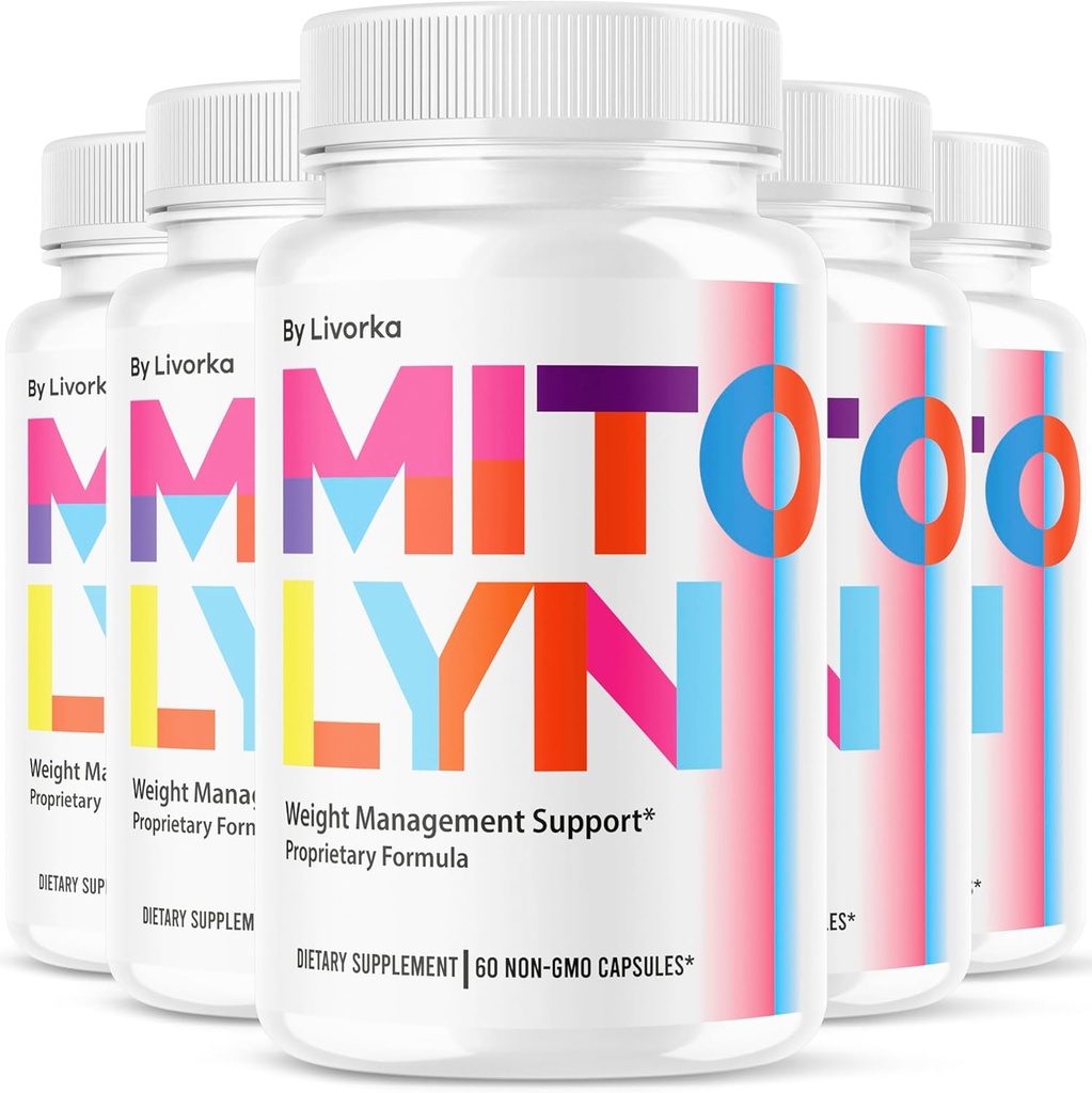 (5 Pack) Mitolyn Capsules - Mitolyn, Mitolyn Advanced Formula Pills, Mitolyn Supplement, Mito Lyn, Mito Lyn Pills, Mitolyn Support, Mitolyn Pill, 5 Ay boyunca 300 Capsules