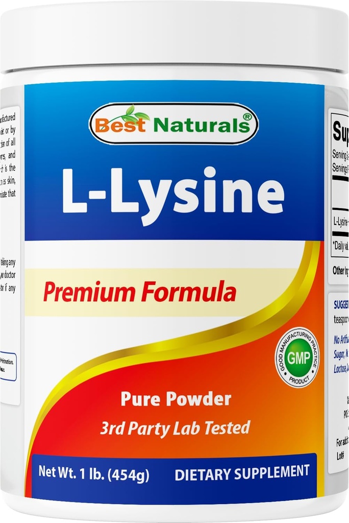 En İyi Doğallar Lysine Toz, 1 Pound -% 100 Pure (1 LB)