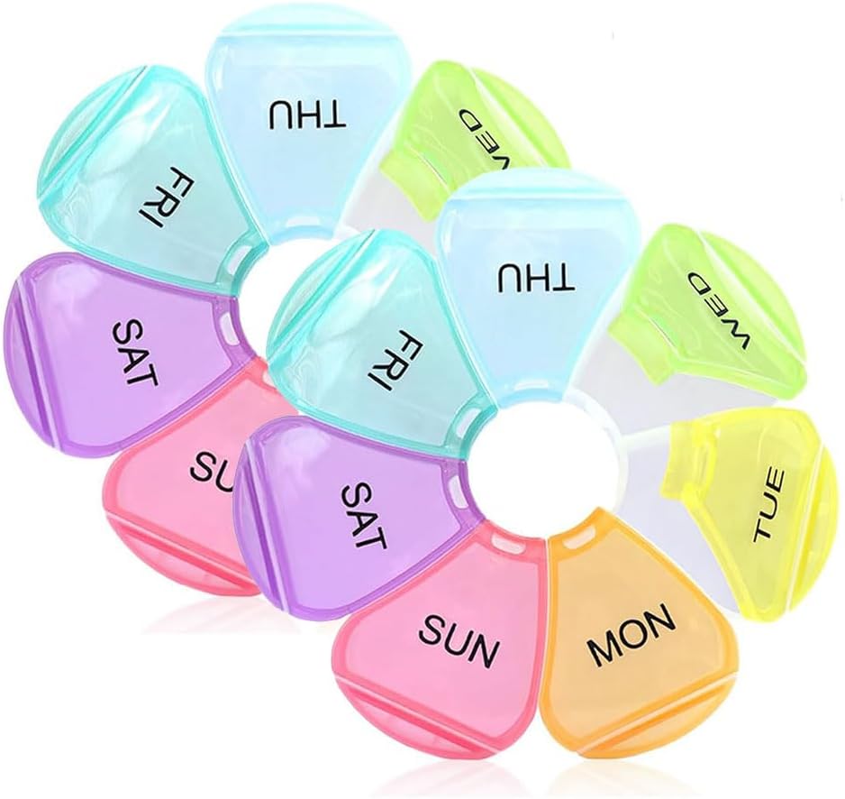 Haftalık Pill Organizer 7 Gün, Büyük Günlük Pill Vakaları, Pill Box, Pill Sahibi, Pill yapıştırıcısı, Seyahat Pill Vitaminleri, Fish Oils, Supplements, Fish Oils, Supplements