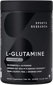 Spor Araştırmaları L-Glutamine - Workout Recovery, Immune Health & Gut Health Support - 5 G Per - 1764 Oz