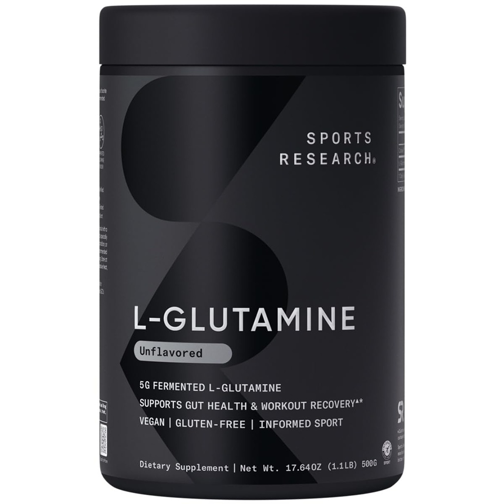 Spor Araştırmaları L-Glutamine - Workout Recovery, Immune Health & Gut Health Support - 5 G Per - 1764 Oz