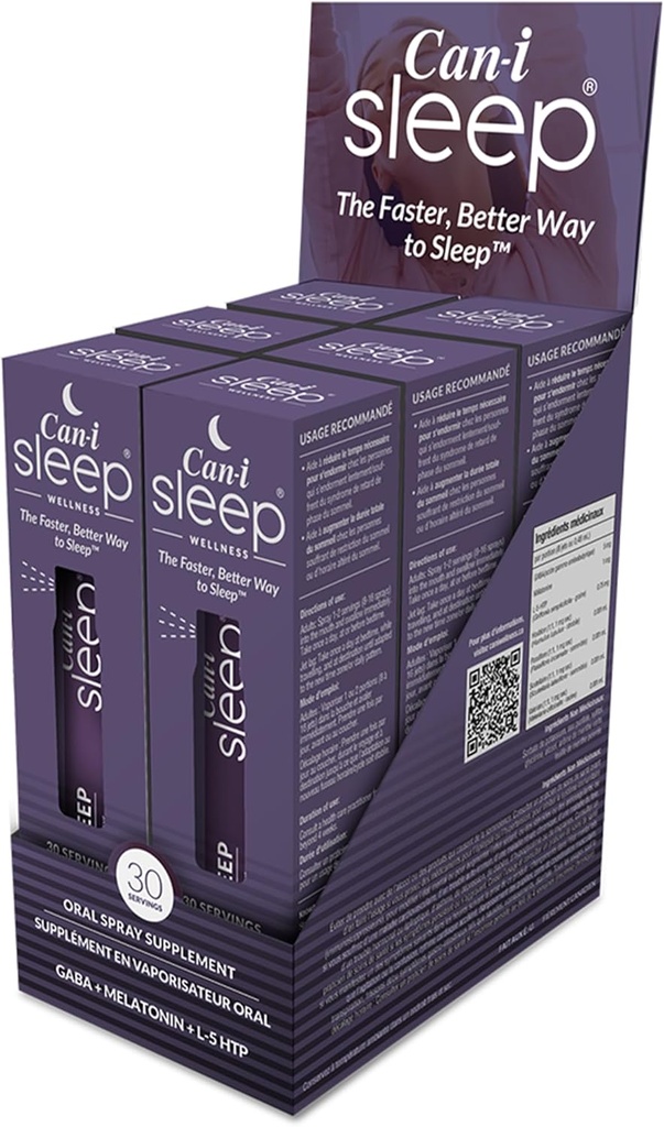 En Hızlı Uyku Kombinasyonu 10 mins, Yetişkinler için En İyi Uyku Yardımı, Can-i Sleep All Natural Sleep Vitamins - 180 Servisler