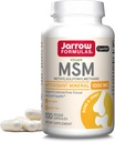 Jarrow Formulas MSM 1000 mg - 100 Veggie Capsules - Metilsulfonylmethane - Sulfur Kaynağı - Diyet Supplement Destekleri ve Ortakları Güçlendirmek - 100'e kadar