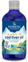 Nordic Naturals Arctic-D Cod Liver Oil, Lemon - 8 oz - 1060 mg Total Omega-3s + 1000 IU Vitamin D3 - EPA & DHA - Heart, Brain, Bone, Immune & Mood Support - Non-GMO - 48 Servisler