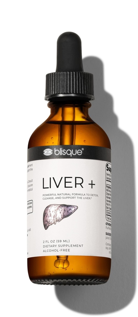 Blisque - Detox, Cleanse ve Liver | Doktor-Approved | Doğal Malzemeler | Süt Butle ve Dandelion Kök | 2 Ounce | 59 Hizmet