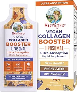 MaryRuth Organics Collagen Branson Liposomal | Sugar Free | Sıvı Collagen Branson with VIT C, E, çinko,Copper&Silica | Skin Care &Joint Support Supplement | Vegan | Non-GMO | Gluten Free | 14 Servis