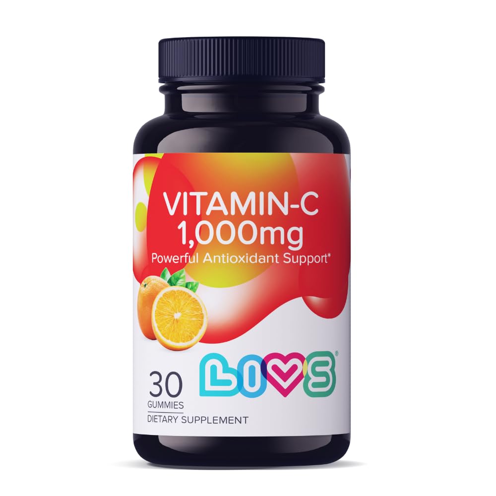 Çocuklar ve Yetişkinler için C 1000 mg Gummies | Antioksi & Immune Support Supplement | Vegan Multivitamin for Hair, Skin & Nails | Non-GMO, Gluten-Free, Gelatin-Free Chewable 1000mg Per 30 Ctt