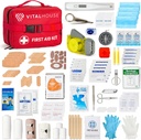 346 Piece First Aid Kit Survival - Profesyonel Su Travma Tıbbi Kit Acil Durum, Ev için İdeal, Ofis, Araba, Seyahat, Açık, Camping, Hiking - Portatif Acil Malzeme Bag