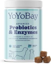 Köpekler için probiyotikler, Köpek Probiyotikleri ve Digestive Enzymes, Pre & Probiyotik 1 Milyar CFUs, Gut Health ve Digestive Health, Yeast Balance, Immune Support, 90 Soft Chews