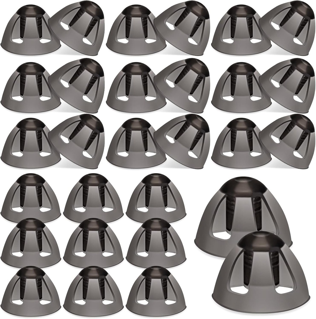 Geiserailie 30 Pcs Βοηθητικό ακοής Domes 8mm Βοηθητικό ακοής Open Domes Αντικατάσταση Μεσαίου Ανοιχτού ακουστικού εξαρτήματα Συμβατό με GN Ανακούφιση Βοηθήματα ακοής Συμβουλές αυτιού