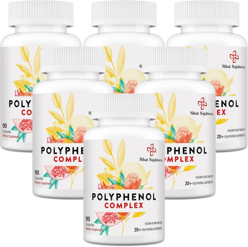67,500 MG Polyols Supplement - Yaş Savunması için Güçlü Antioksis & Polyol Superfood, Quercetin, Resveratrol, Green Tea, Plant-Based & Energy, Immune Support, 540 Capsules