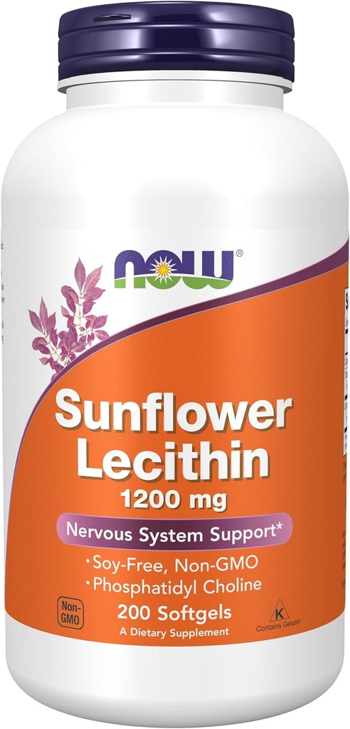 Şimdi Gıdalar Sunflower Lecithin - Phosphatidyl Choline - 1.200 MG (200 Softgels)