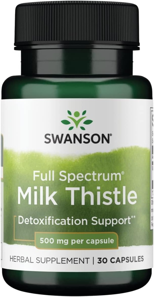 Swanson Full Spectrum Milk Butle 500 Milligram 30 Capsules