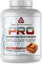 Core Nutritionals Pro Sustained Release Whey proteini | Digestive Enzymes | 25g Protein, 2g Carbs | No Fillers | 5 Pound (Cinnamon French Tost)
