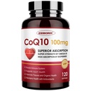 ZEBORA CoQ10-100 mg-Softgels with PQ, BioPerine & Omega-3, High Abxia Coenzyme Q10 Supplement, Güçlü Antioksi, Support Heart & Energy-Production 120 hizmet, Non-GMO