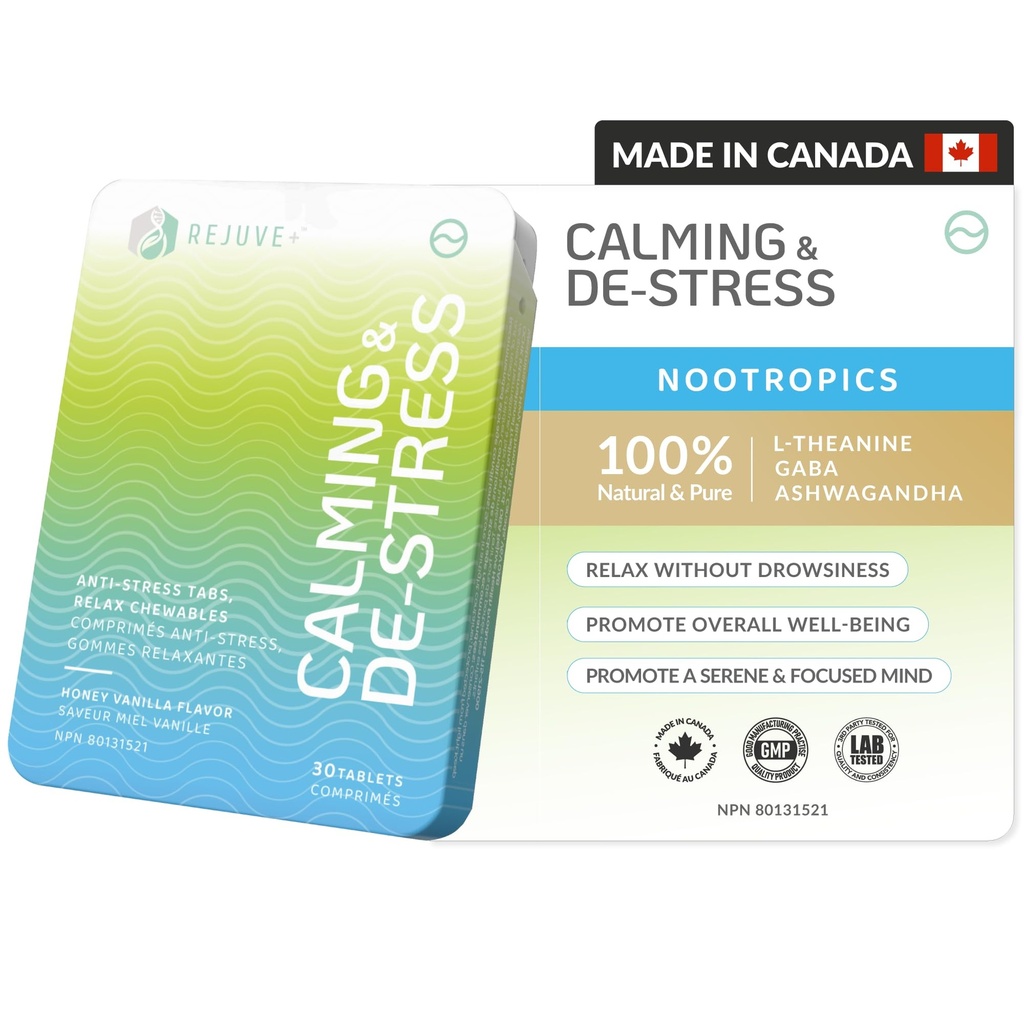 Ηρεμία & Destrress Nootropic συμπλήρωμα – Brain Boost 