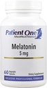 Hasta One Melatonin 5 mg | Sağlıklı Uyku/Wake Döngüsünü Desteklemek için Tamam* | Doğal Uyku Yardımı | 60 Capsules