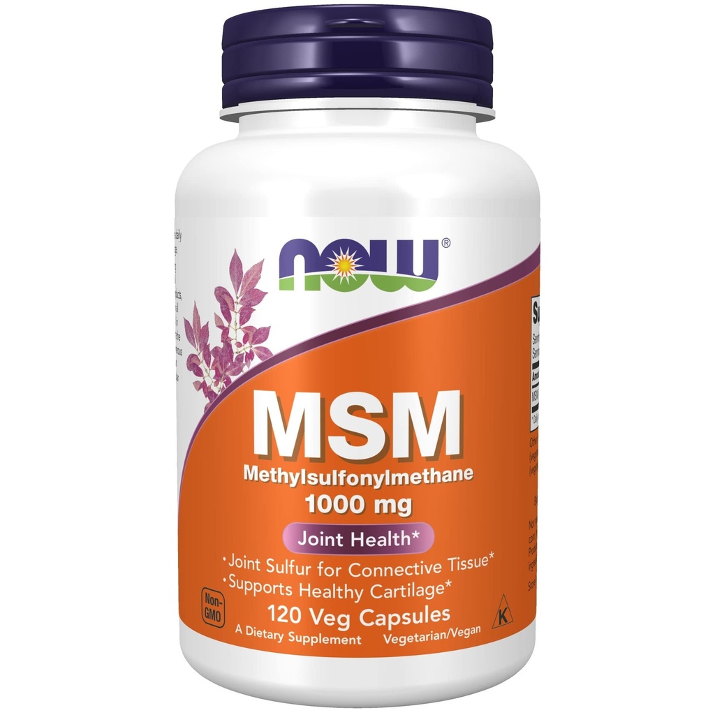 Şimdi Gıdalar Tamamlıyor, MSM (Methylsulfonylmethane) 1000 mg, Ortak Sağlık*, 120 Veg Capsules