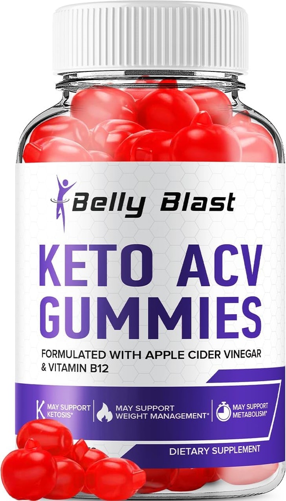 Belly Blast HuaV Gummies - Gelişmiş Formula Belly Blast Chem Plus ACV Gummies Apple Cider Vinegar, Kilo Yönetimi, BellyBlast ACV Diyetary Supplement Yorumlar Men Women (60 Gummies)