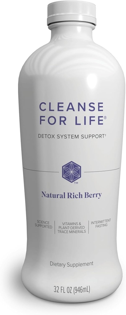 Isagenix Life için Temiz - Detox Temizse Vitamin B12, Niacin ve Vitamin B6 Genel Wellness için - 32-Ounce Şişe (Doğal Rich Berry Flavor), Ambalaj Vary