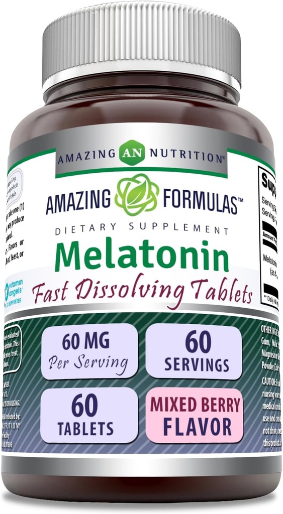 Amazing Formulas Melatonin Fast Dissolving Supplement 