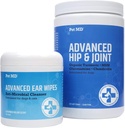 Pet MD Gelişmiş Kulak Wipes + Gelişmiş Hip & Ortak