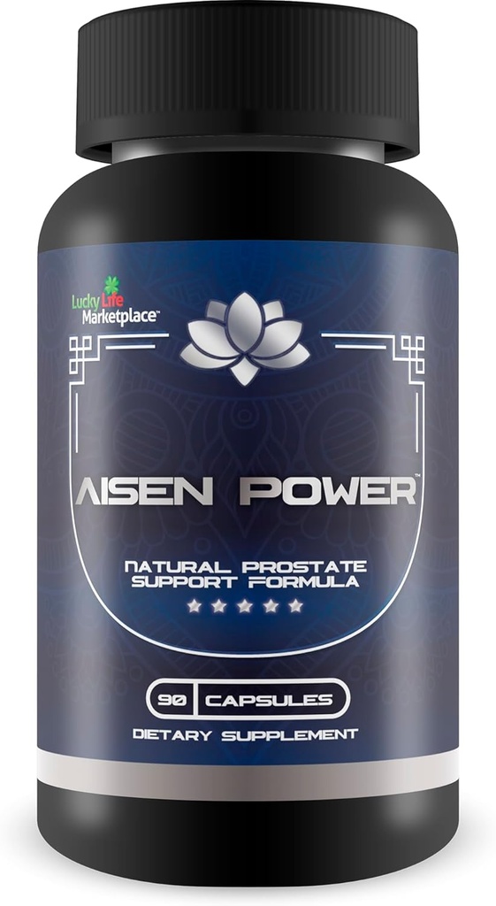 Aisen Power Supplement - Male Prostate Support Supplement - Aid Healthy Urinary Flow & Bladder Emptying - Reduced Inflammation Support - Prostate Size Support - Aisen Power Pills