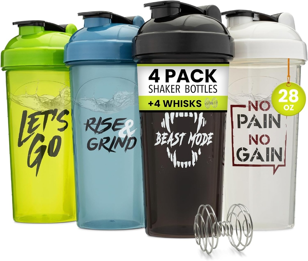 GOMOYO [4 Pack] 28oz Shaker μπουκάλι με Motivational Προσφορές 