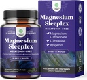 Yüksek Abvitamin Magnezyum Sleep Supplement - Rest Support Magtein Magnezyum L-Threonate and Apigenin Theanine for Sleep and Rest for Women & Men - Mg L-Threonate Melatonin Free Aid - 90 Ct