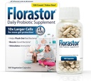 Florastor Daily Probiotic Supplement for Women and Men, Proven to Support Digestive Health, Saccharomyces Boulardii CNCM I-745 (100 Capsules)