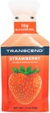 Transcend Gıdalar Strawberry Energy Gel (1.1 oz, 24 Paket) – Fast-Acting Carb Gel, Strawberry Flavor, Caffeine Free, Gluten Free