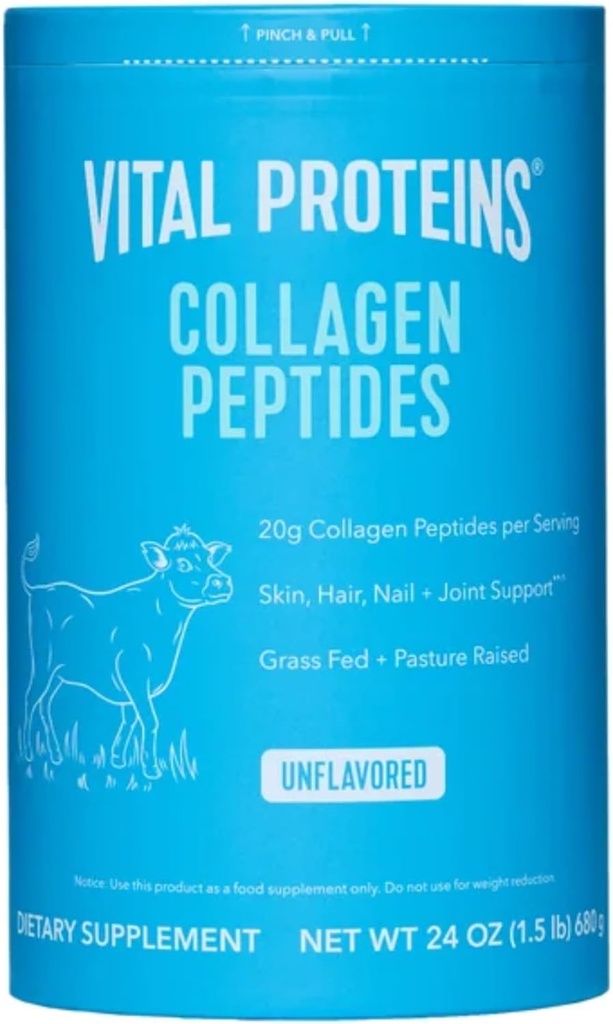 Vital Proteins Natural Whole Nutrition Collagen, - Pasture Yükseltilmiş, Çim Fed, Paleo Dostu, Gluten Free, Single Materials - 24 Ounce Free, Single Materials - 24 Ounce