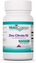 Nutricology çinko Citrate Supplement - Crystal for Men & Women, Immune Support, Pure, Well-Absorbed, Well-Tolerated, Trace Mineral, 50 mg Vegetarian Capsules - 60 Kont