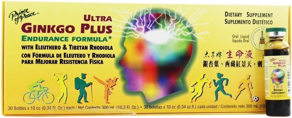 Prince Of Peace - Ultra Ginkgo Plus, 30 fl oz vials