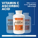 Major Vitamin C-500 mg Ασκορβικό οξύ - δισκία βιταμίνης C - Συμπλήρωμα διατροφής - 1000 Tabletισκία