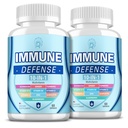 Immune Support Supplement, 10-in-1 Immune Savunma C,B6,B12,VIT D, çinko, Echinacea Turmeric Elder Immune ATMs for Adult - 120 Capsules(2 Pack)