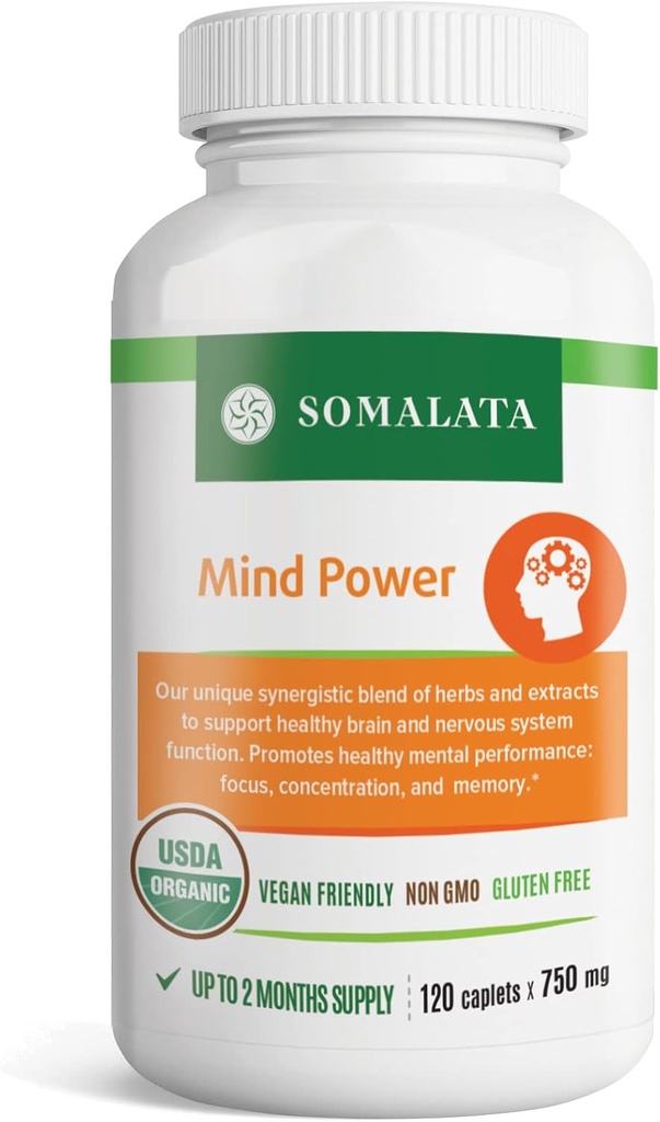 Mind Power - Βιολογικό συμπλήρωμα με Ashwagandha - Υποστηρίζει υγιή λειτουργία του εγκεφάλου