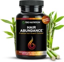 TRIO NUTRITION Saç Abundance | Saç Büyümesi için Doğal Vitamin Tamamı, Güçlü Nails ve Smooth Skin / Collagen, Keratin, çinko & Selenium | Biotin 10000 | 30 Day Supply