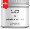 Valerian Root 4:1 Extract Capsules 750mg - Active Length - 4X Concentration Valerian Root Extract Supplement - Gluten Free, Non-GMO - Rahatlama - 120 Capsules