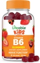 Çocuklar için Yaşama Uygun Vitamin B6 Gummies | Great Tasting B6 Vitamins 50mg | Vegan Non-GMO Gluten Free | for Nerve Function Support | 60 Gummies
