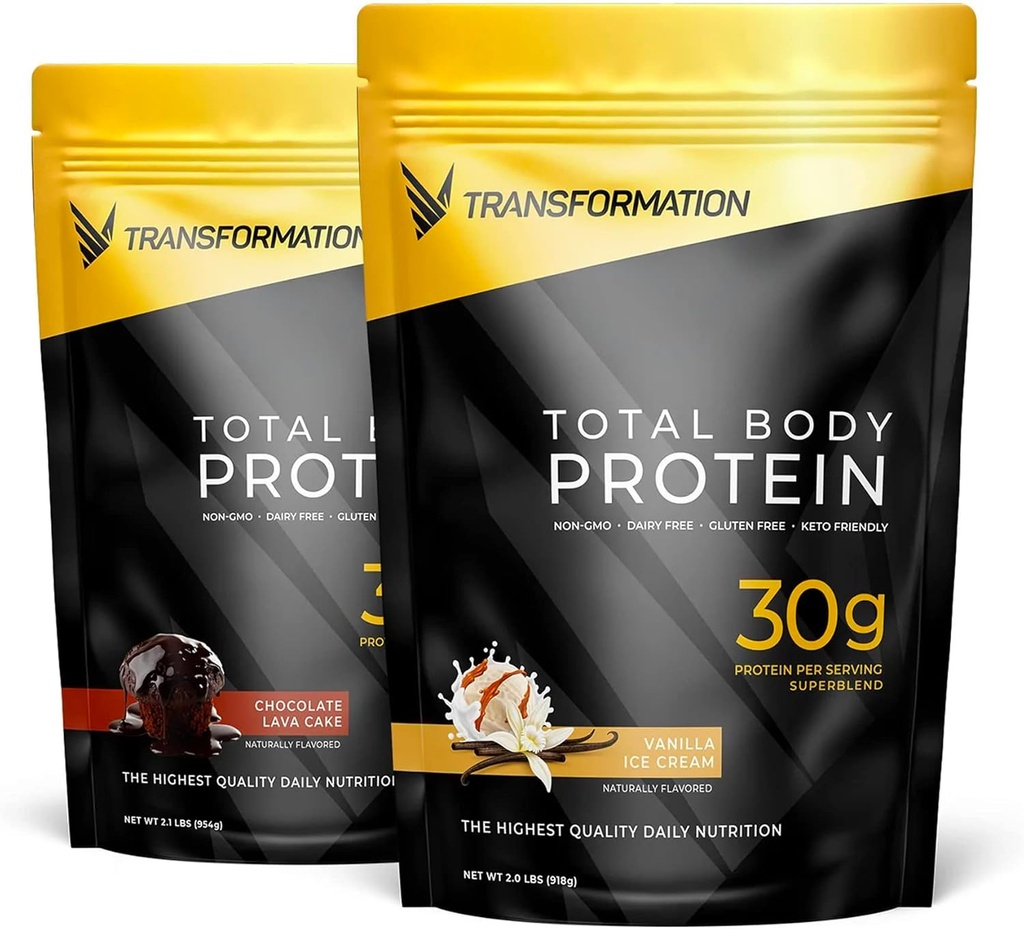 Çikolata ve Vanilla proteini Toz | 30G Multi-Protein Superblend | Collagen,, Egg White & Plant Mix | MCT Oil | BCAA Amino Asits | Probiyotikler & Enzymes | Low Carb Shake