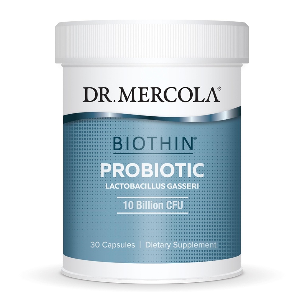 Dr. Mercola Biothin Probiotic - Digestive Health Supplement - Υποστηρίζει υγιή Μεταβολισμός - GMO-free, Gluten-free & Soy-free - 30 κάψουλες καθυστέρησης-απέλασης (30 υπηρεσίες)